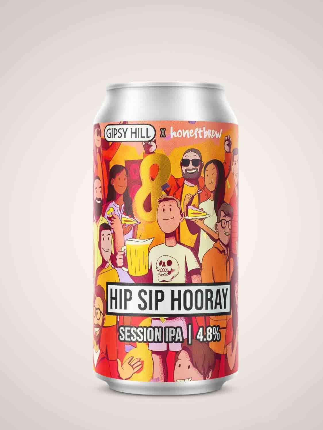 Gipsy Hill x HonestBrew - Hip Sip Hooray NE SIPA 4.8%